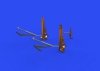 Eduard 648632 B-17F undercarriage legs BRONZE HKM 1/48